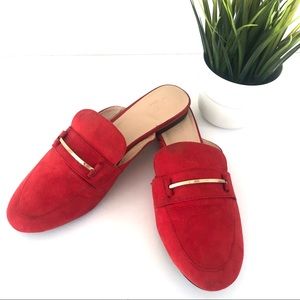 Loft Red Loafers/ Shoes Size 10